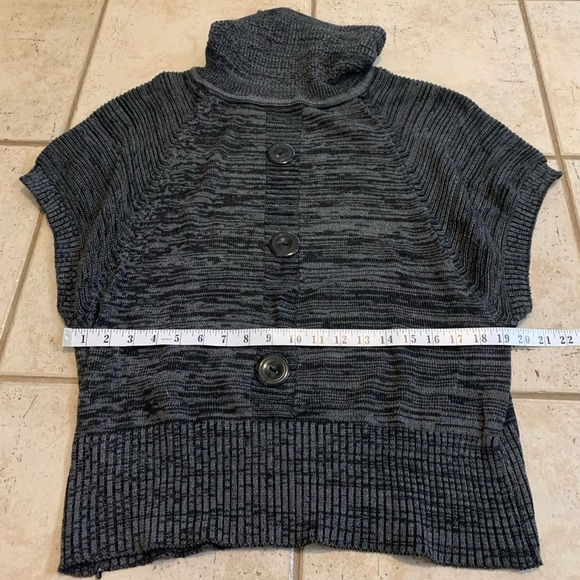 JON & ANNA Gray Marled Cardigan/Bolero - 1X Plus Size - Picture 3 of 5